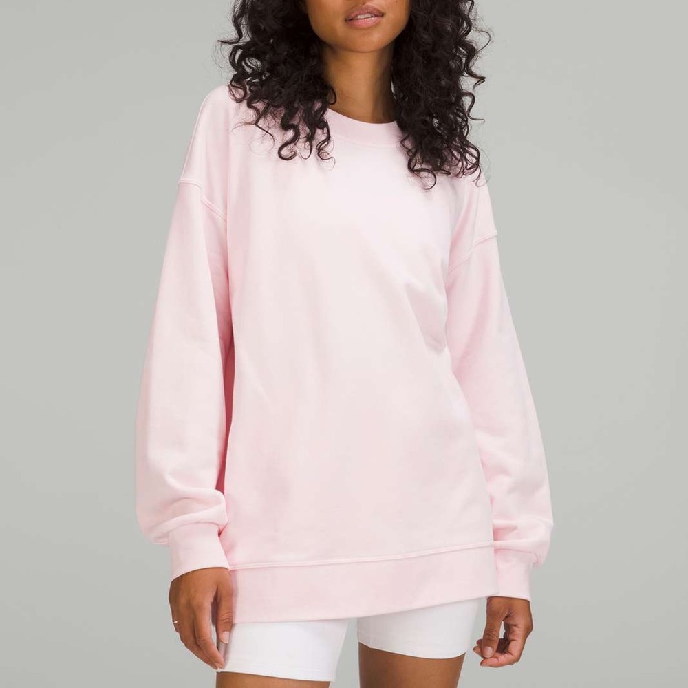 Lululemon Perfectly Oversized Sweatshirt in Strawberry Milkshake sz 14